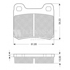FB210176 FLENNOR Комплект тормозных колодок, дисковый тормоз