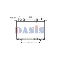 081170N AKS DASIS Радиатор, охлаждение двигателя