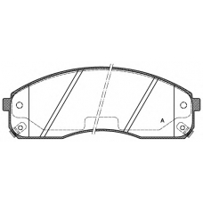 BPA0821.02 OPEN PARTS Комплект тормозных колодок, дисковый тормоз