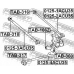 TAB-166Z FEBEST Втулка, рычаг колесной подвески