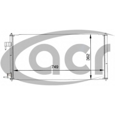 300092 ACR Конденсатор, кондиционер