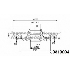 0993-4003 ASHUKI Тормозной диск