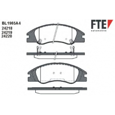 BL1965A4 FTE Комплект тормозных колодок, дисковый тормоз