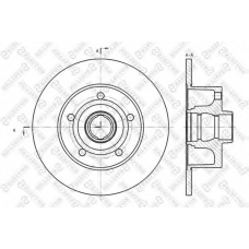 6020-4757-SX STELLOX Тормозной диск