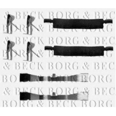 BBK1101 BORG & BECK Комплектующие, колодки дискового тормоза