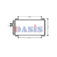 182150N AKS DASIS Конденсатор, кондиционер