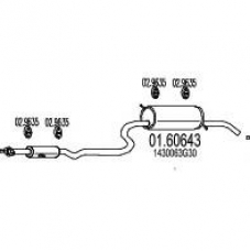 01.60643 MTS Глушитель выхлопных газов конечный