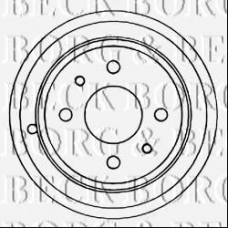 BBR7086 BORG & BECK Тормозной барабан