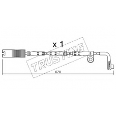 SU.150 TRUSTING Сигнализатор, износ тормозных колодок