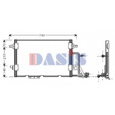 482220N AKS DASIS Конденсатор, кондиционер