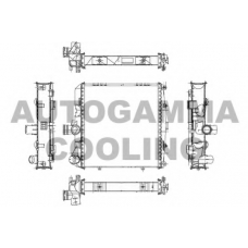 105101 AUTOGAMMA Радиатор, охлаждение двигателя