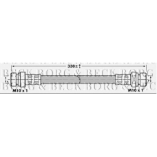 BBH7038 BORG & BECK Тормозной шланг