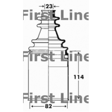 FCB2915 FIRST LINE Пыльник, приводной вал
