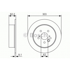 0 986 479 U28 BOSCH Тормозной диск