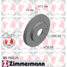 185.3953.20 ZIMMERMANN Тормозной диск