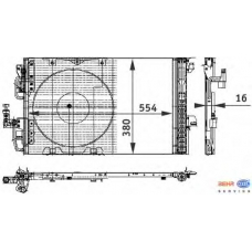 8FC 351 301-221 HELLA Конденсатор, кондиционер