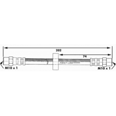 FBH6024 FIRST LINE Тормозной шланг