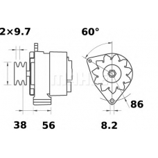 MG 523 MAHLE Генератор