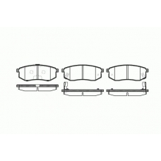 0749.02 REMSA Комплект тормозных колодок, дисковый тормоз