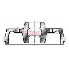 BT 9668 METZGER Тормозной барабан