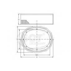 SB 250 SCT Воздушный фильтр