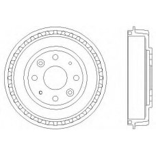 61287 PAGID Тормозной барабан