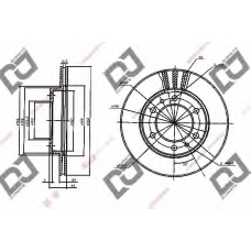 BD1232 DJ PARTS Тормозной диск