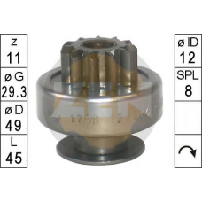 225774 ERA Привод с механизмом свободного хода, стартер