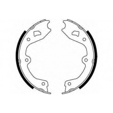 GS6235 TRW Комплект тормозных колодок, стояночная тормозная с