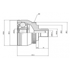 AW1510989A AYWIPARTS Шарнирный комплект, приводной вал