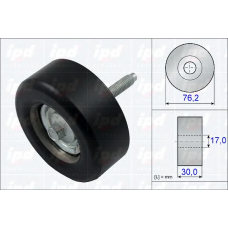 15-3332 IPD Паразитный / ведущий ролик, поликлиновой ремень