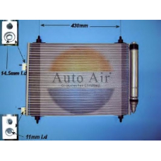 16-1251A AUTO AIR GLOUCESTER Конденсатор, кондиционер