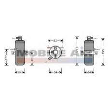 0900D202 VAN WEZEL Осушитель, кондиционер