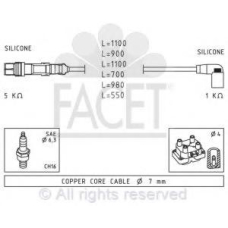 4.9726 FACET Ккомплект проводов зажигания