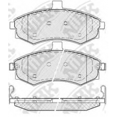 PN0788 NiBK Комплект тормозных колодок, дисковый тормоз