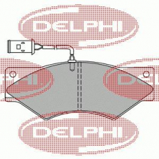 LP8040 DELPHI Комплект тормозных колодок, дисковый тормоз