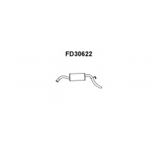 FD30622 VENEPORTE Глушитель выхлопных газов конечный