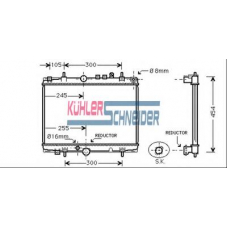 0700751 KUHLER SCHNEIDER Радиатор, охлаждение двигател