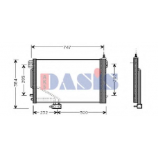 122012N AKS DASIS Конденсатор, кондиционер