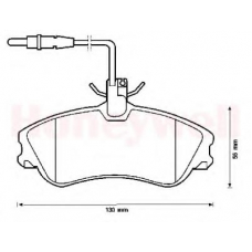 571919B BENDIX Комплект тормозных колодок, дисковый тормоз