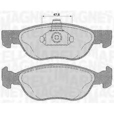 363916060238 MAGNETI MARELLI Комплект тормозных колодок, дисковый тормоз