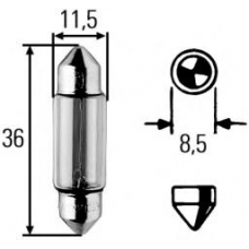 8GM 002 092-122 HELLA Гирляндная лампа накалива ния