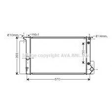 TOA2474 AVA Радиатор, охлаждение двигателя