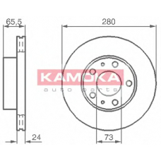 1031534 KAMOKA Тормозной диск