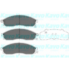 KBP-6534 KAVO PARTS Комплект тормозных колодок, дисковый тормоз