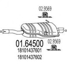 01.64500 MTS Глушитель выхлопных газов конечный
