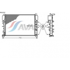 MSA2342 AVA Радиатор, охлаждение двигателя
