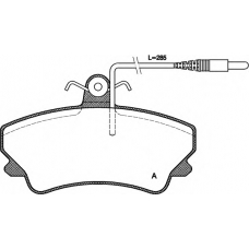 BPA0409.12 OPEN PARTS Комплект тормозных колодок, дисковый тормоз