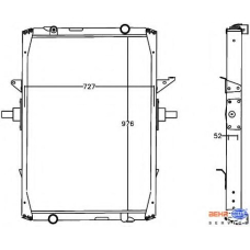 8MK 376 758-071 HELLA Радиатор, охлаждение двигателя