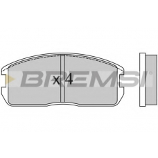 BP2270 BREMSI Комплект тормозных колодок, дисковый тормоз